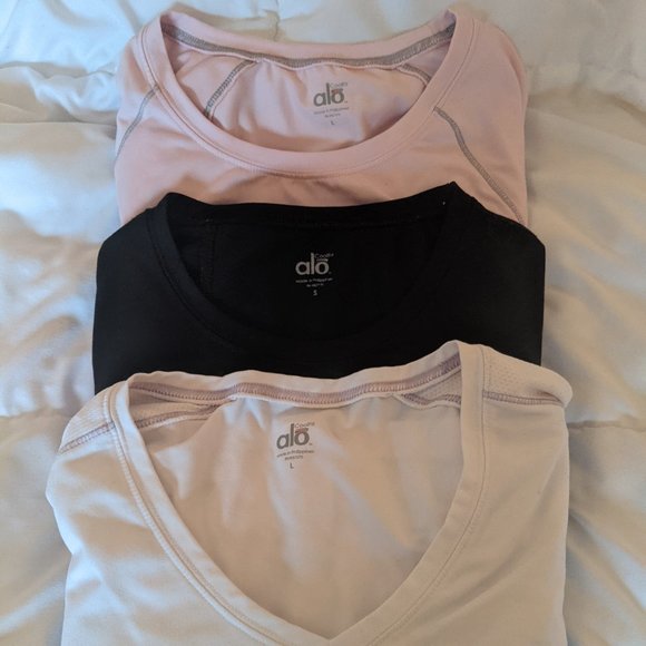ALO Yoga Tops - ALO Coolfit Crew & V-Neck Bundle